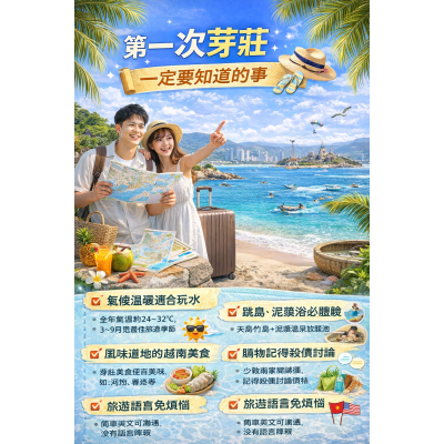 芽莊自由行注意事項懶人包（新手版）｜第一次去芽莊一定要知道的事